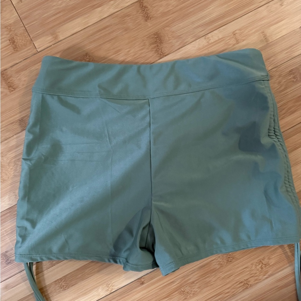 Women's Green Swim Shorts